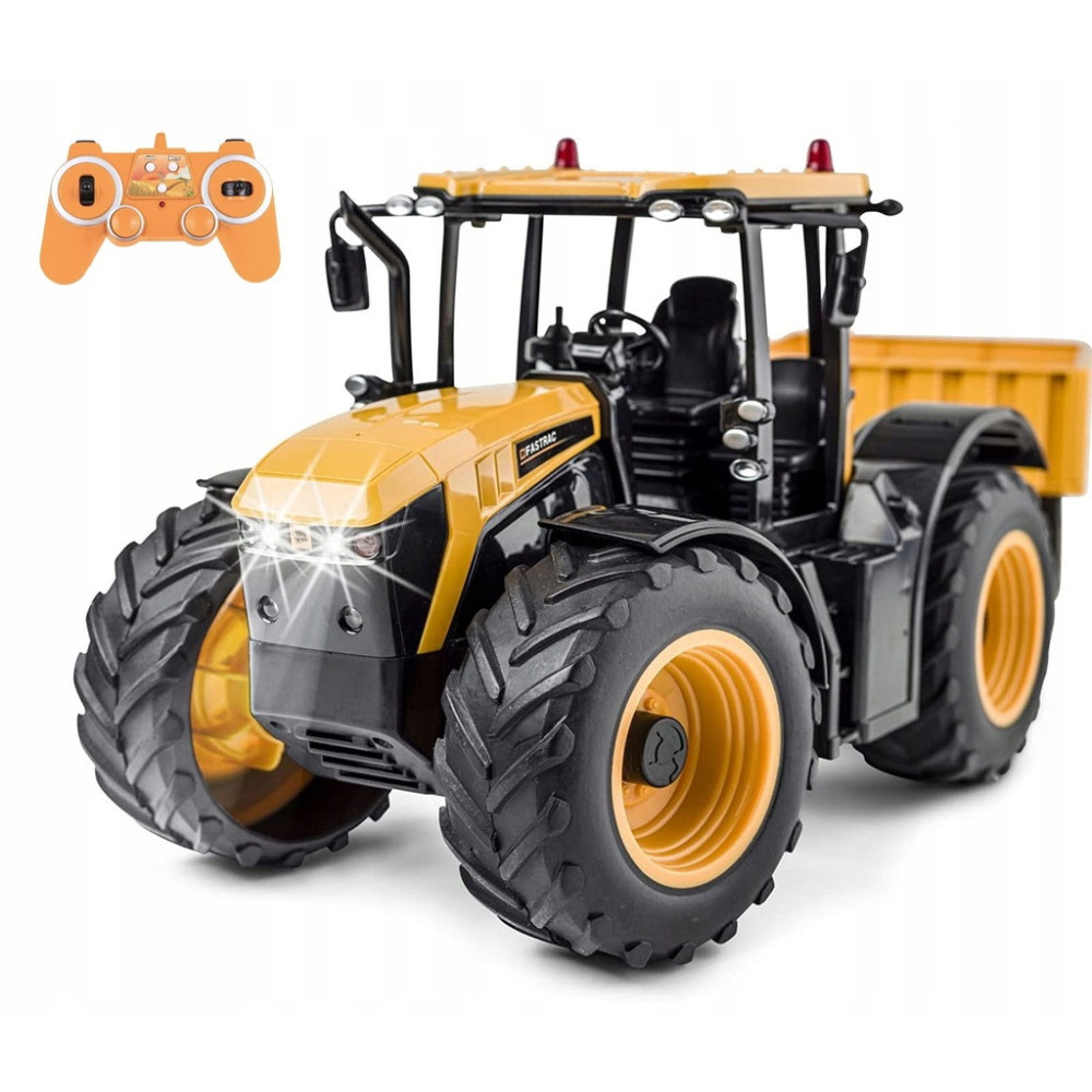 TRAKTOR JCB ciągnik z przyczepą zdalnie sterowany RC DO-E360