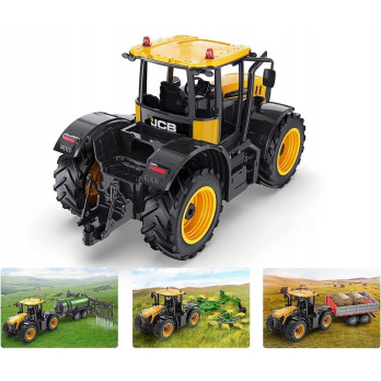 TRAKTOR JCB ciągnik z przyczepą zdalnie sterowany RC DO-E360