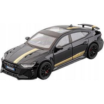 AUDI RS7 METALOWY MODEL SAMOCHODU SPOTOWEGO 1:32 DŹWIĘK ŚWIATŁO CZARNY
