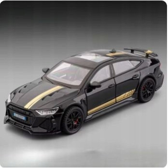AUDI RS7 METALOWY MODEL SAMOCHODU SPOTOWEGO 1:32 DŹWIĘK ŚWIATŁO CZARNY