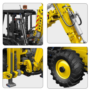 Mould King Technic 17036 BULDOŻER KOPARKA ZESTAW DO UŁOŻENIA PREZENT