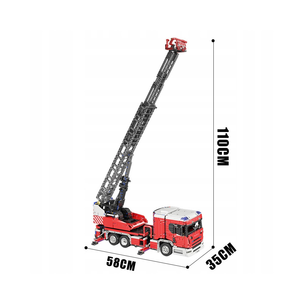 Klocki Mould King 17022 Technic RC Fire Engine Zestaw Do Budowania Wozu