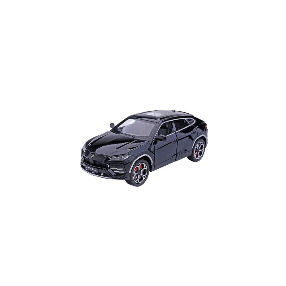 LAMBORGHINI URUS SUV METALOWY MODEL SAMOCHODU 1:24 DŹWIĘK ŚWIATŁO CZARNY