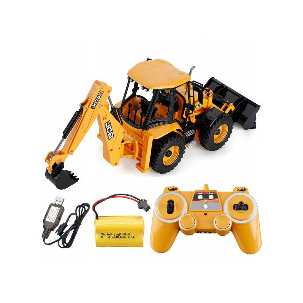 KOPARKA ZDALNIE STEROWANA JCB RC ŁADOWACZ BULDOŻER DOUBLEE
