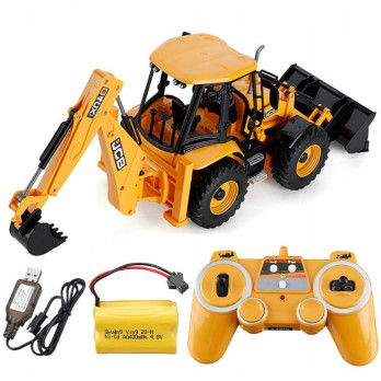 KOPARKA ZDALNIE STEROWANA JCB RC ŁADOWACZ BULDOŻER DOUBLEE