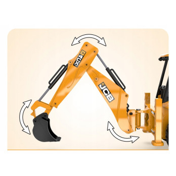 KOPARKA ZDALNIE STEROWANA JCB RC ŁADOWACZ BULDOŻER DOUBLEE