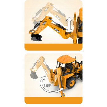KOPARKA ZDALNIE STEROWANA JCB RC ŁADOWACZ BULDOŻER DOUBLEE