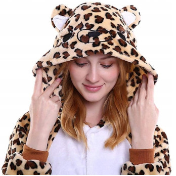PANTERA ONESIE KOMBINEZON PIŻAMA DRES KIGURUMI M