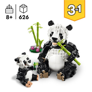 LEGO Creator 3 w 1 Dzikie zwierzęta: rodzina pand 31165
