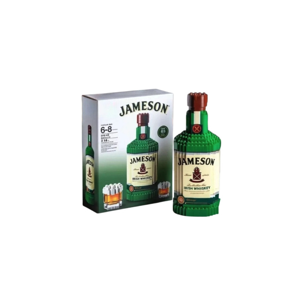 KLOCKI 3D DLA DOROSŁYCH JAMESON IRISH WHISKEY BUTELKA ZESTAW DO ZŁOŻENIA