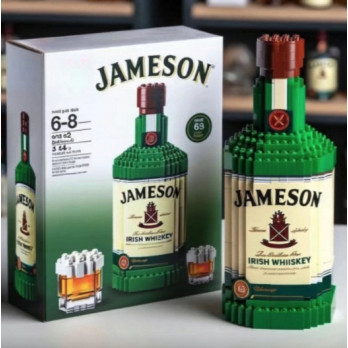 KLOCKI 3D DLA DOROSŁYCH JAMESON IRISH WHISKEY BUTELKA ZESTAW DO ZŁOŻENIA