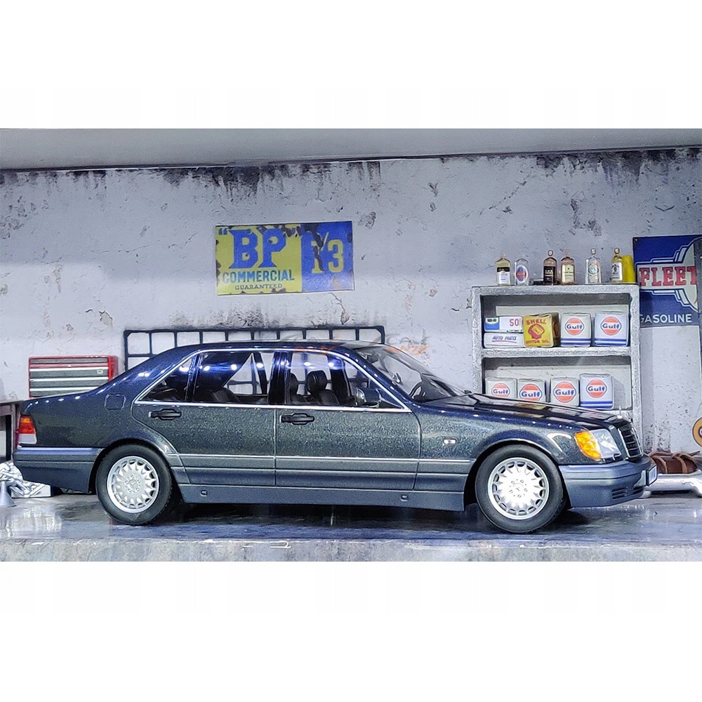 MERCEDES W140 S500 METALOWY MODEL SAMOCHODU 1:24 DŹWIĘK ŚWIATŁO CZARNY