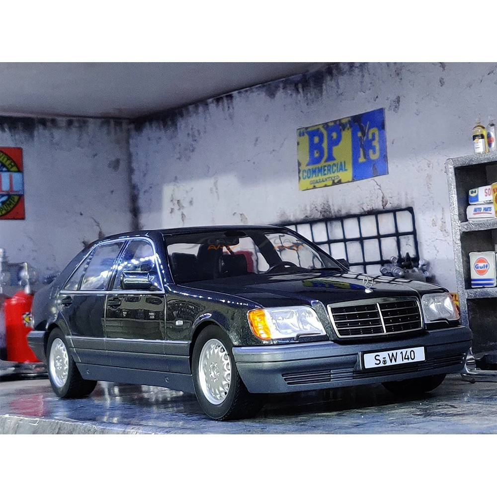 MERCEDES W140 S500 METALOWY MODEL SAMOCHODU 1:24 DŹWIĘK ŚWIATŁO CZARNY