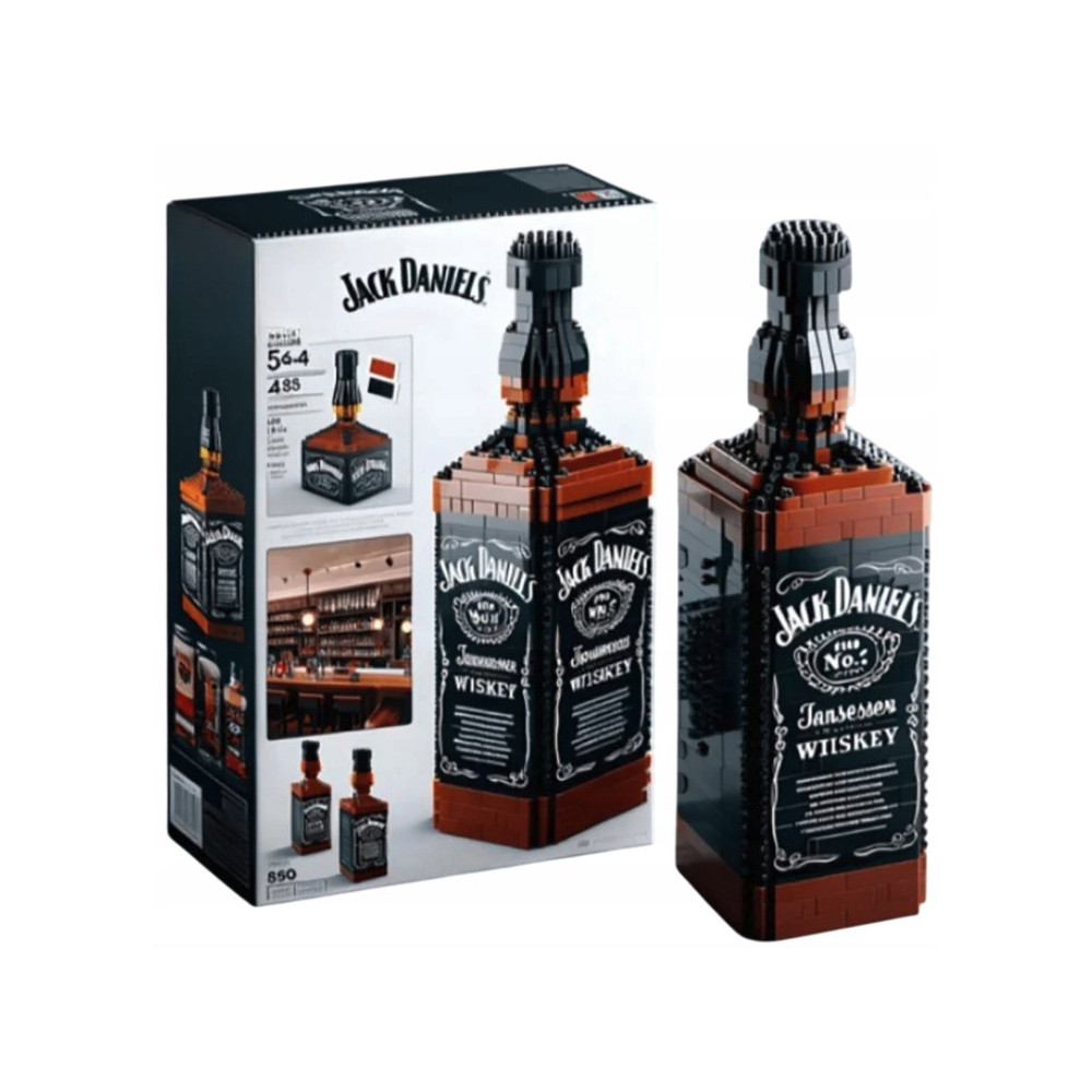 KLOCKI 3D DLA DOROSŁYCH Jack Daniels BUTELKA DEKORACJA KOLEKCJONERSKA
