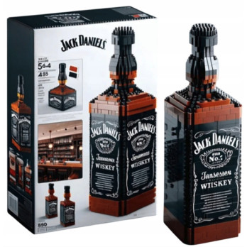 KLOCKI 3D DLA DOROSŁYCH Jack Daniels BUTELKA DEKORACJA KOLEKCJONERSKA