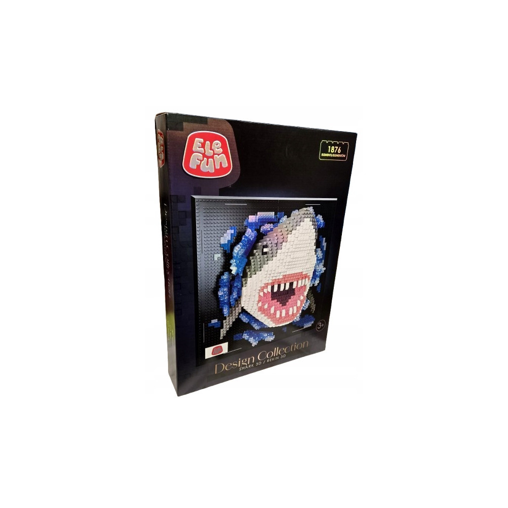 KLOCKI ELEFUN DESIGN COLLECTION Micro klocki REKIN 3D 1876 el 646
