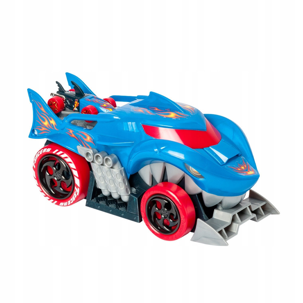 T-Racers Shark Squad Launcher - wyrzutnia autek i dwa ekskluzywne pojazdy