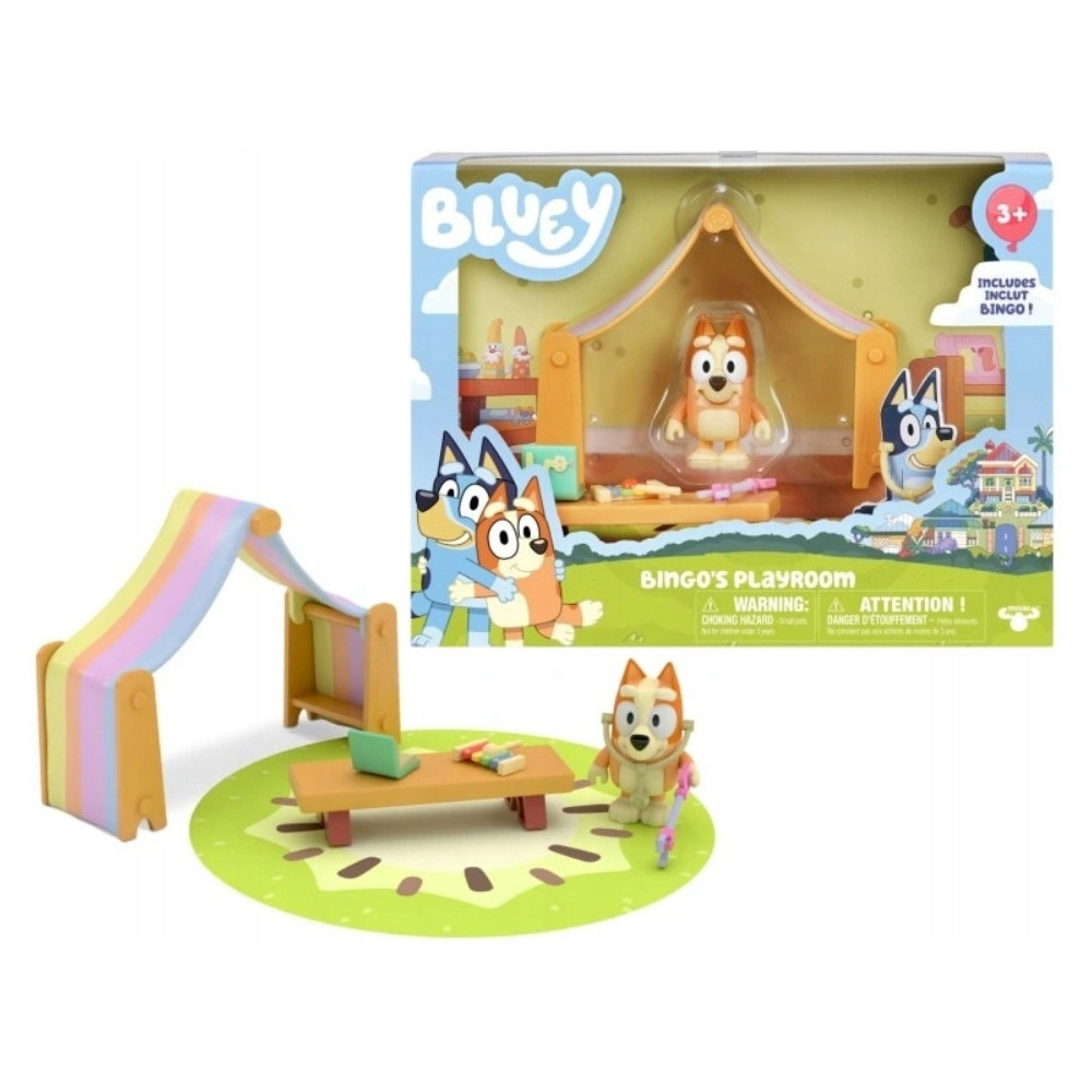 ZESTAW FIGUREK BLUEY BINGO BAWIALNIA Moose Toys Bluey Bingo's Playroom