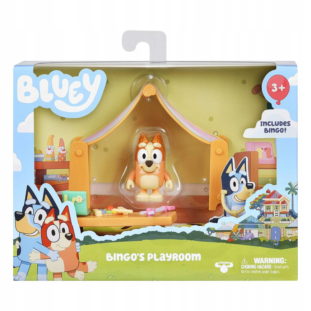ZESTAW FIGUREK BLUEY BINGO BAWIALNIA Moose Toys Bluey Bingo's Playroom