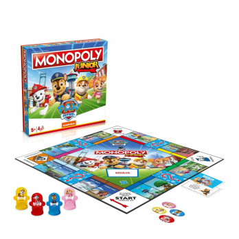 GRA PLANSZOWA MONOPOLY JUNIOR PSI PATROL Hasbro dla dzieci planszówka