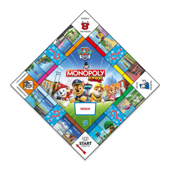 GRA PLANSZOWA MONOPOLY JUNIOR PSI PATROL Hasbro dla dzieci planszówka