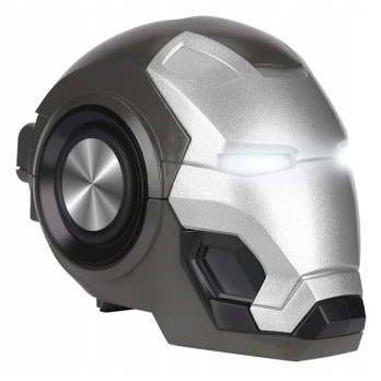 GŁOŚNIK BEZPRZEWODOWY BLUETOOTH IRON MAN TRANSFORMERS PREZENT SILVER