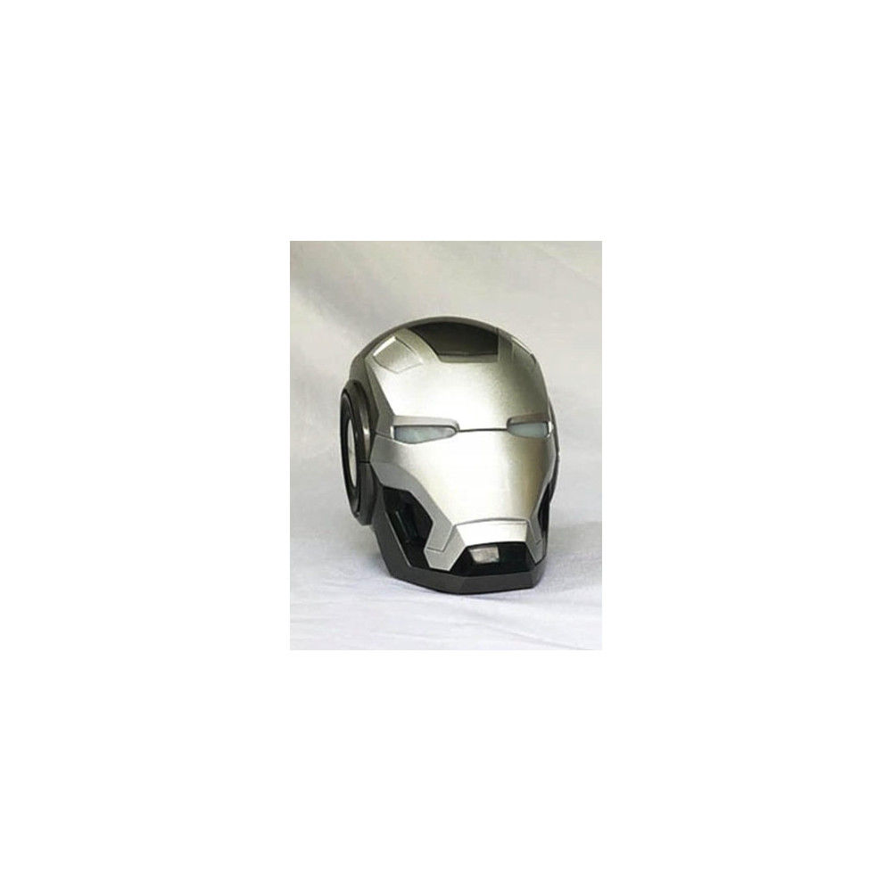 GŁOŚNIK BEZPRZEWODOWY BLUETOOTH IRON MAN TRANSFORMERS PREZENT SILVER