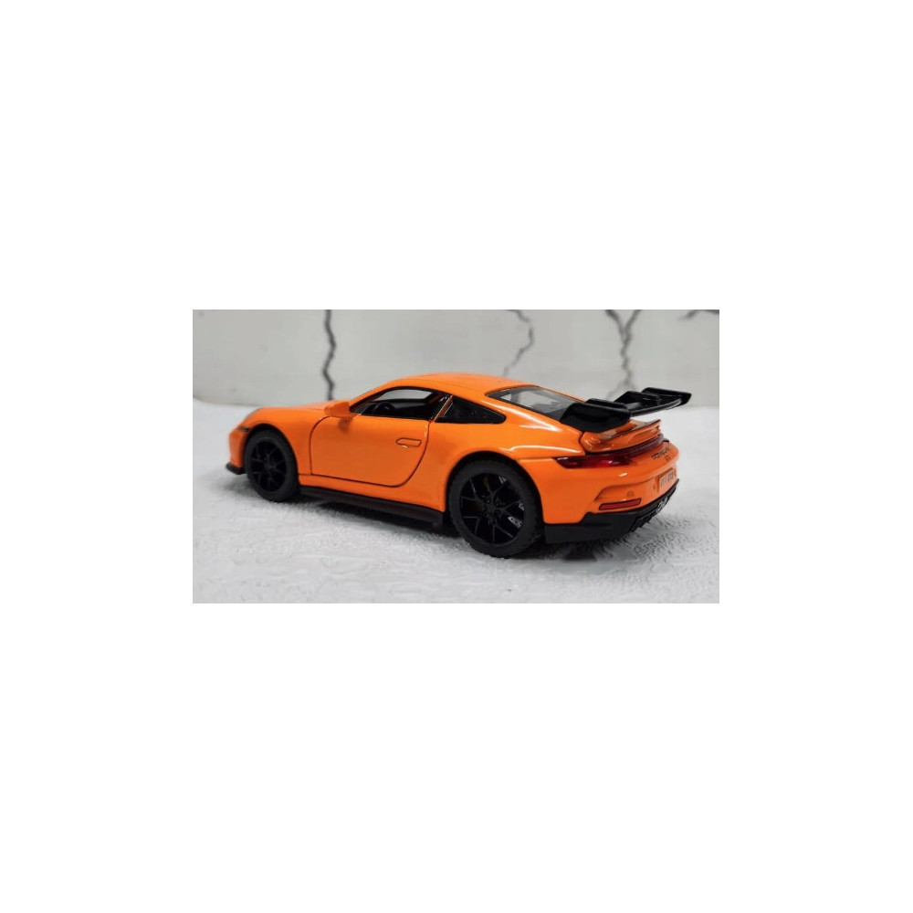 MODEL SAMOCHODU PORSCHE 911 GT3 RS 1:32 METALOWY SAMOCHÓD POMARAŃCZOWY