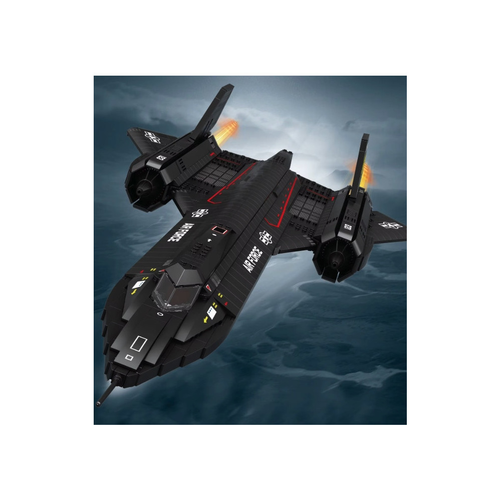KLOCKI REOBRIX SR71 BLACKBIRD DUŻY SAMOLOT ZESTAW KLOCKÓW MODEL DO ZŁOŻENIA