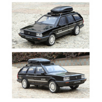 VW SANTANA WAGON METALOWY MODEL SAMOCHODU 1:32 DŹWIĘK ŚWIATŁO CZARNY BLACK