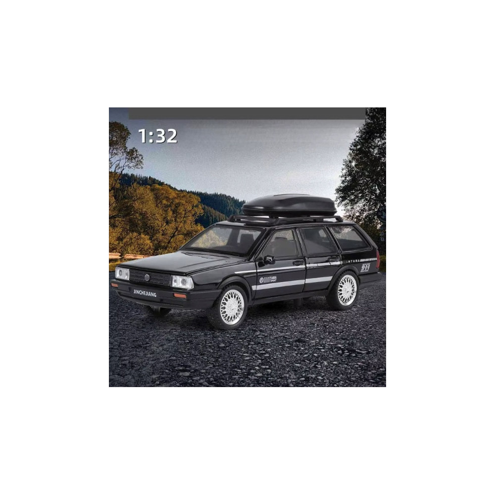 VW SANTANA WAGON METALOWY MODEL SAMOCHODU 1:32 DŹWIĘK ŚWIATŁO CZARNY BLACK