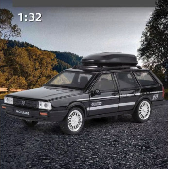 VW SANTANA WAGON METALOWY MODEL SAMOCHODU 1:32 DŹWIĘK ŚWIATŁO CZARNY BLACK