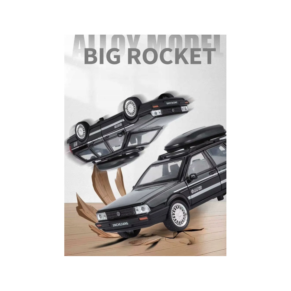 VW SANTANA WAGON METALOWY MODEL SAMOCHODU 1:32 DŹWIĘK ŚWIATŁO CZARNY BLACK