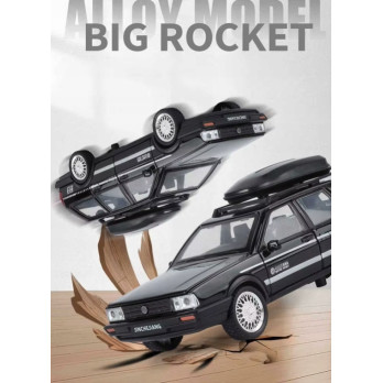 VW SANTANA WAGON METALOWY MODEL SAMOCHODU 1:32 DŹWIĘK ŚWIATŁO CZARNY BLACK