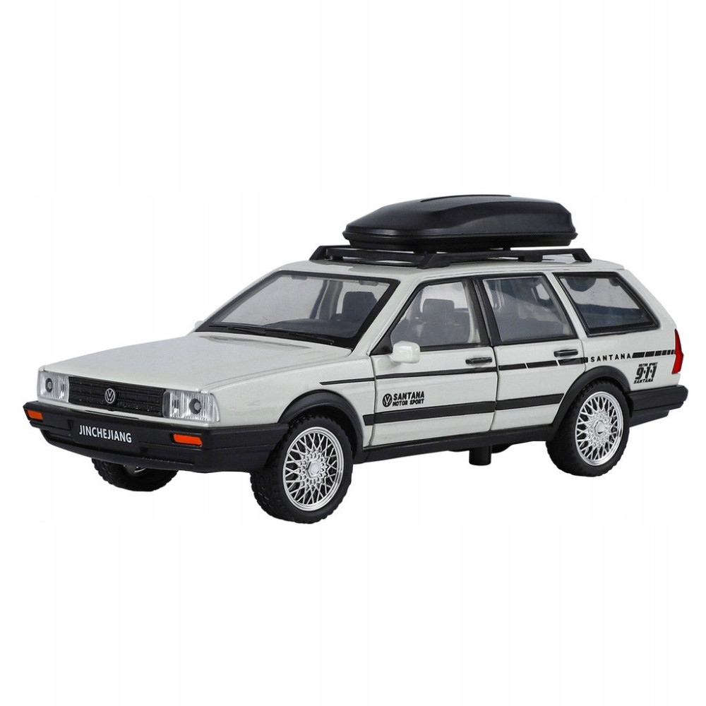 VW SANTANA WAGON METALOWY MODEL SAMOCHODU 1:32 DŹWIĘK ŚWIATŁO BIAŁY PREZENT