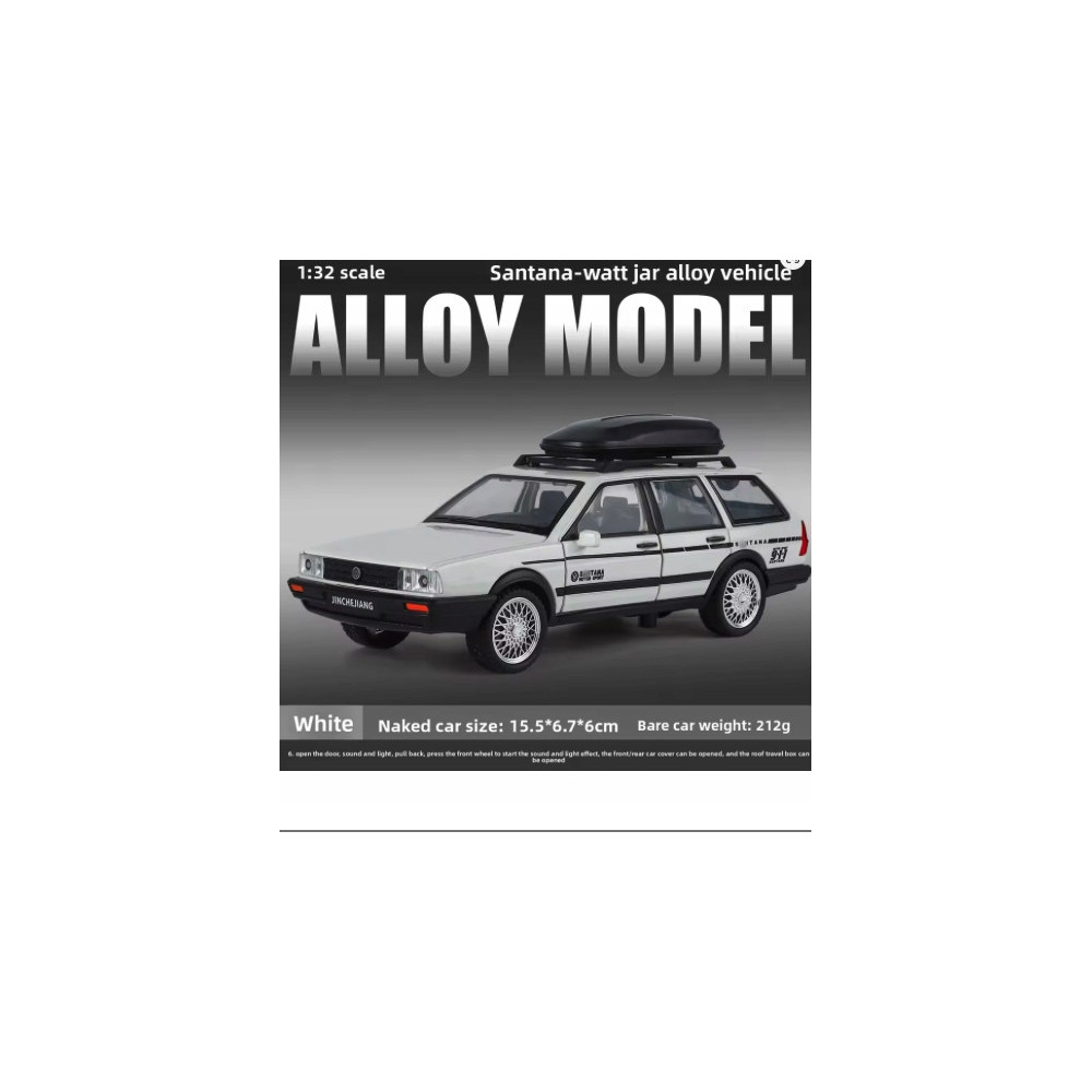 VW SANTANA WAGON METALOWY MODEL SAMOCHODU 1:32 DŹWIĘK ŚWIATŁO BIAŁY PREZENT