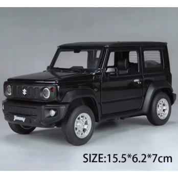 SUZUKI JIMNY METALOWY MODEL SAMOCHODU 1:24 DŹWIĘK ŚWIATŁO CZARNY PREZENT