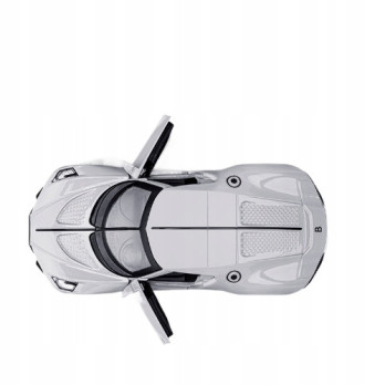 BUGATTI JIAYE SPORTOWY MODEL SAMOCHODU 1:36 DŹWIĘK ŚWIATŁO SREBRNY