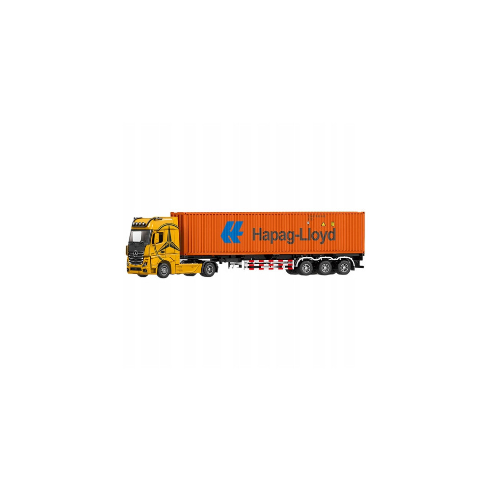 MERCEDES-BENZ SAMOCHÓD CIĘŻARÓWKA NACZEPA HAPAG LLOYD DO ZABAWY 1:24
