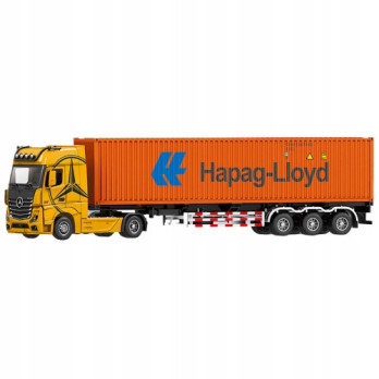 MERCEDES-BENZ SAMOCHÓD CIĘŻARÓWKA NACZEPA HAPAG LLOYD DO ZABAWY 1:24