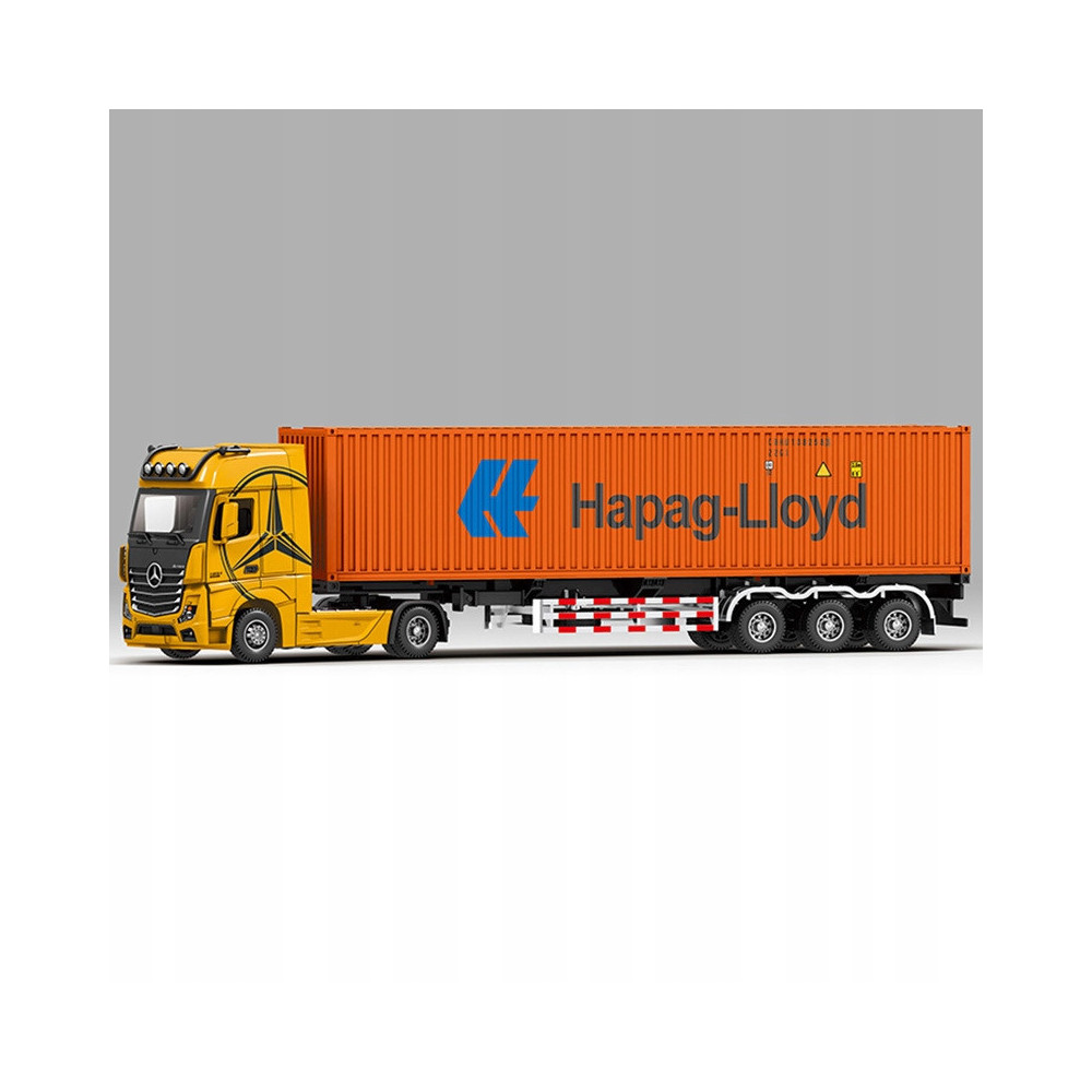 MERCEDES-BENZ SAMOCHÓD CIĘŻARÓWKA NACZEPA HAPAG LLOYD DO ZABAWY 1:24