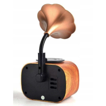 DREWNIANY GŁOŚNIK BLUETOOTH RETRO RADIO VINTAGE
