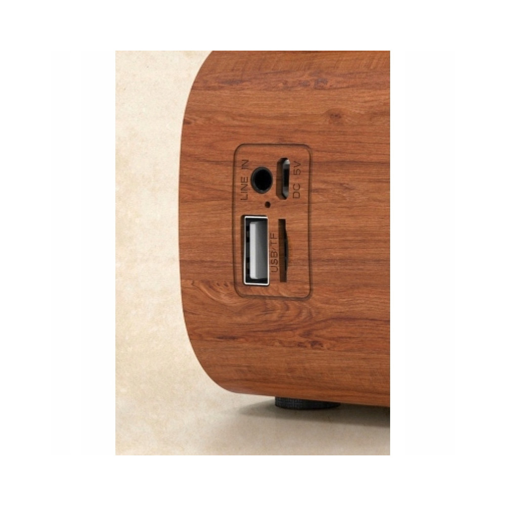 DREWNIANY GŁOŚNIK BLUETOOTH RETRO RADIO VINTAGE