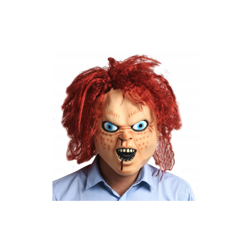 MASKA HALLOWEEN REALISTYCZNA STRASZNA LALECZKA CHUCKY HORROR NA IMPREZĘ