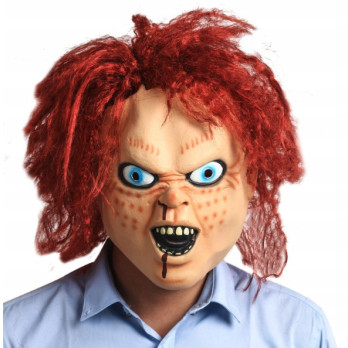 MASKA HALLOWEEN REALISTYCZNA STRASZNA LALECZKA CHUCKY HORROR NA IMPREZĘ