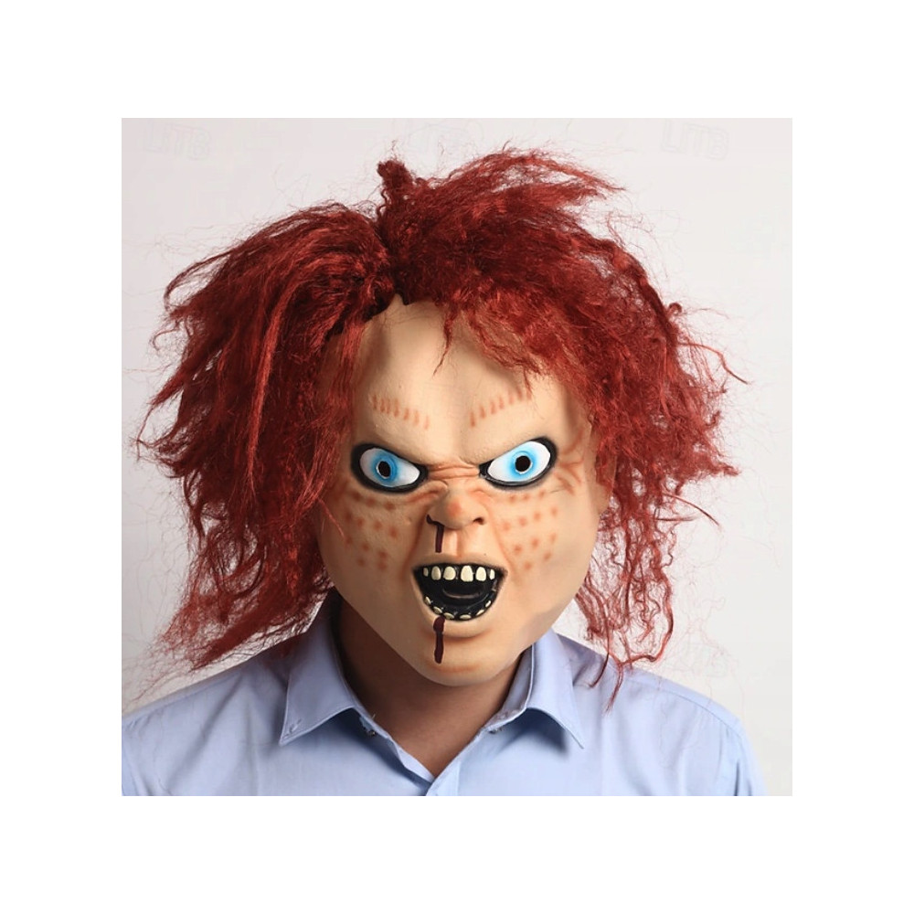 MASKA HALLOWEEN REALISTYCZNA STRASZNA LALECZKA CHUCKY HORROR NA IMPREZĘ