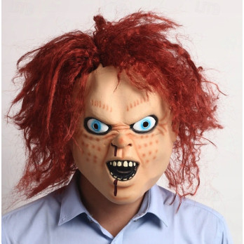 MASKA HALLOWEEN REALISTYCZNA STRASZNA LALECZKA CHUCKY HORROR NA IMPREZĘ
