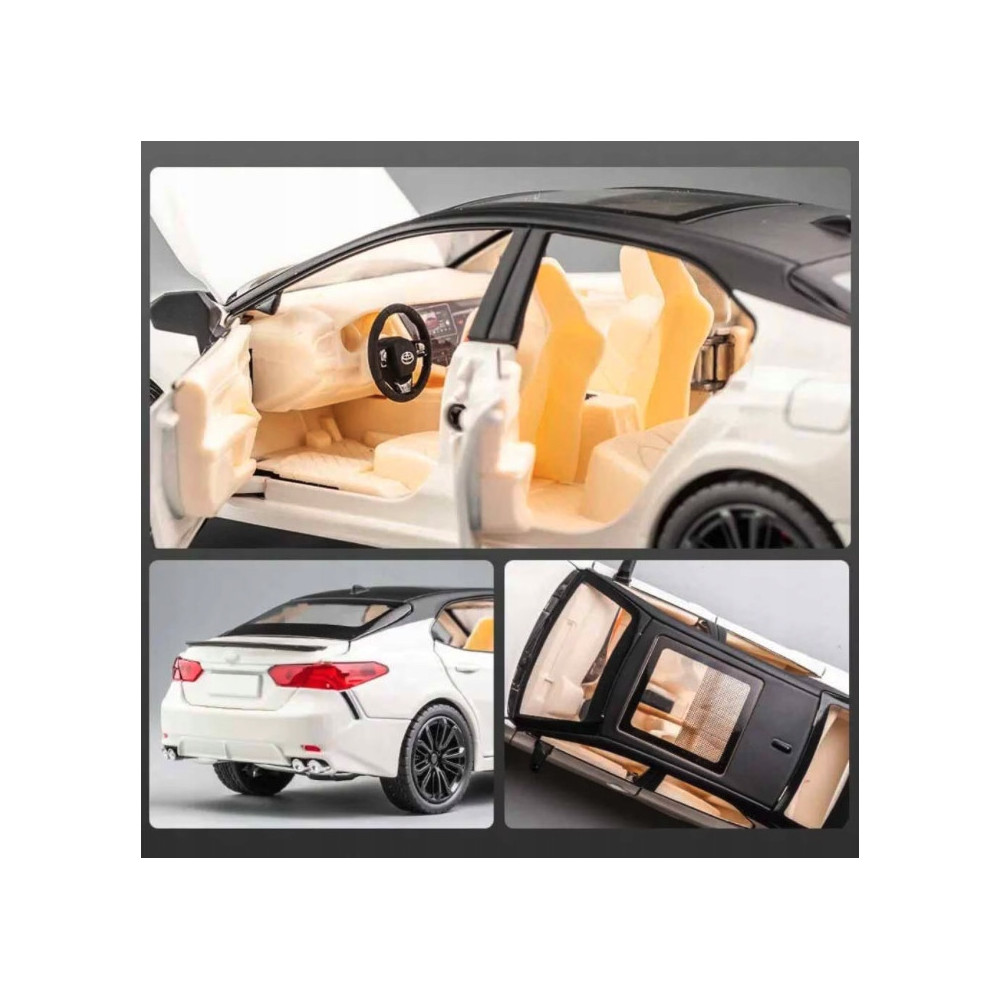 TOYOTA CAMRY METALOWY MODEL SAMOCHODU 1:24 DŹWIĘK ŚWIATŁO BIAŁY
