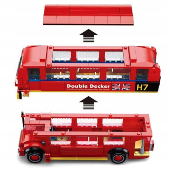 SLUBAN B0708 Londyński Autobus 382 elem. ZESTAW KLOCKÓW KONSTRUKCYJNYCH