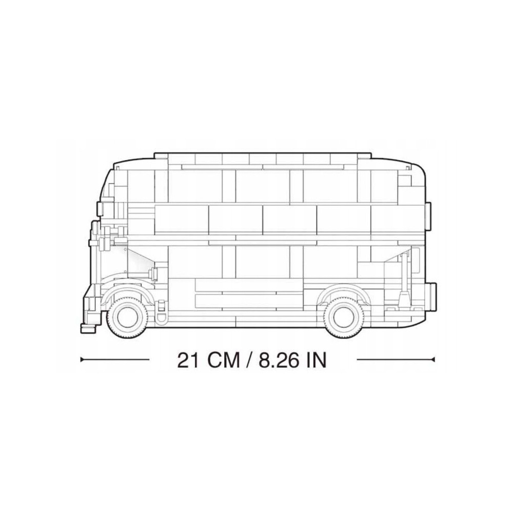 SLUBAN B0708 Londyński Autobus 382 elem. ZESTAW KLOCKÓW KONSTRUKCYJNYCH
